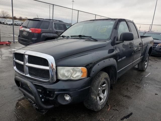 1D7HA18DX3S320096 - 2003 DODGE RAM 1500 S BLACK photo 2