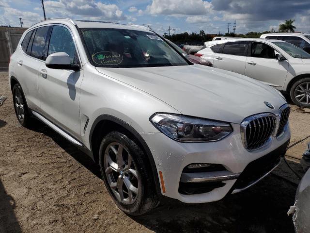 5UXTY5C09L9D46211 - 2020 BMW X3 XDRIVE3 WHITE photo 1