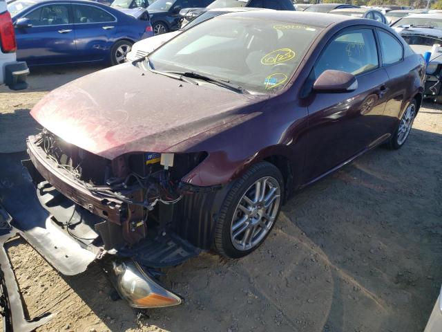 JTKDE177X70152799 - 2007 TOYOTA SCION TC ბურგუნდია ფოტო 2