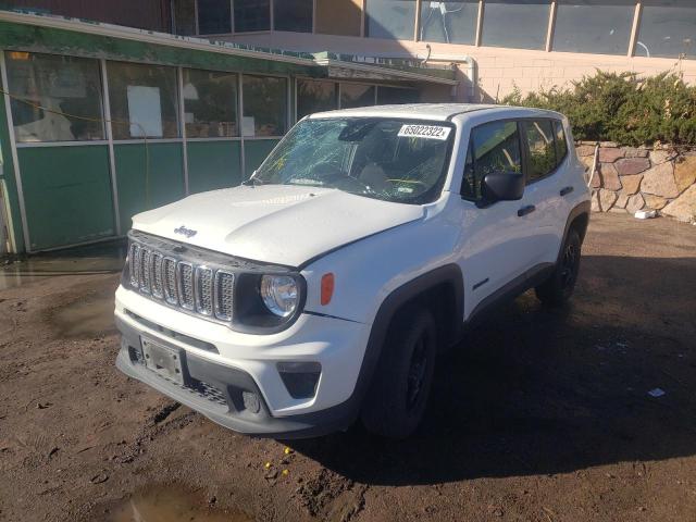 ZACNJDAB2MPM33309 - 2021 JEEP RENEGADE S WHITE photo 2