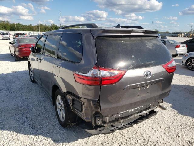 5TDKZ3DC6LS055025 - 2020 TOYOTA SIENNA LE SILVER photo 3