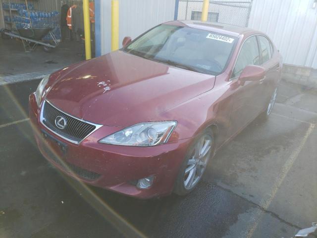 JTHBE262062000462 - 2006 LEXUS IS 350 BURGUNDY photo 2