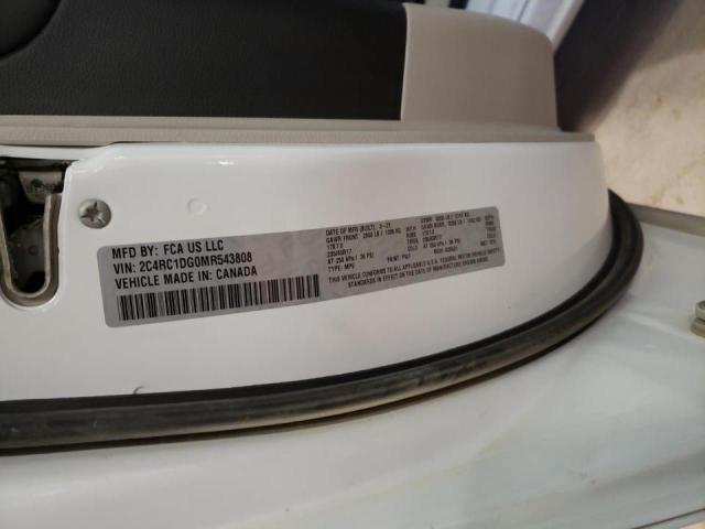 2C4RC1DG0MR543808 - 2021 CHRYSLER VOYAGER LX WHITE photo 10