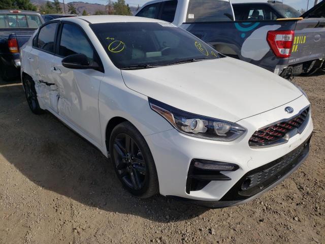 3KPF34AD4ME270081 - 2021 KIA FORTE GT L WHITE photo 1