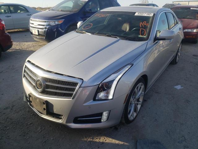 1G6AL5SXXE0114567 - 2014 CADILLAC ATS PREMIU SILVER photo 2