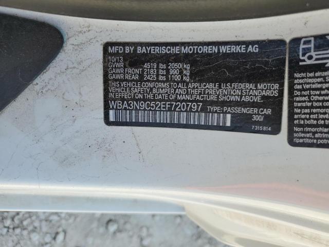 WBA3N9C52EF720797 - 2014 BMW 428 XI WHITE photo 10