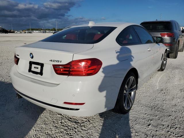 WBA3N9C52EF720797 - 2014 BMW 428 XI WHITE photo 4