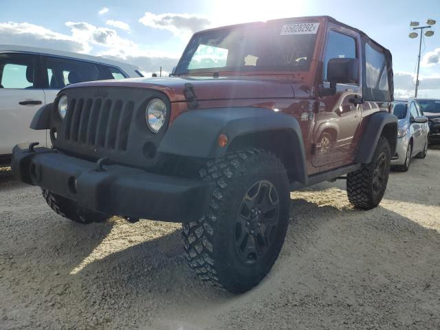 1C4AJWAG3EL246367 - 2014 JEEP WRANGLER S BROWN photo 2
