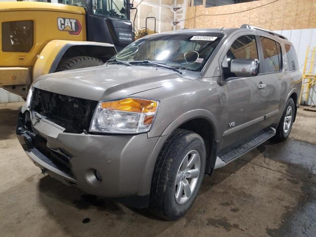 5N1AA08C08N624908 - 2008 NISSAN ARMADA SE SILVER photo 2