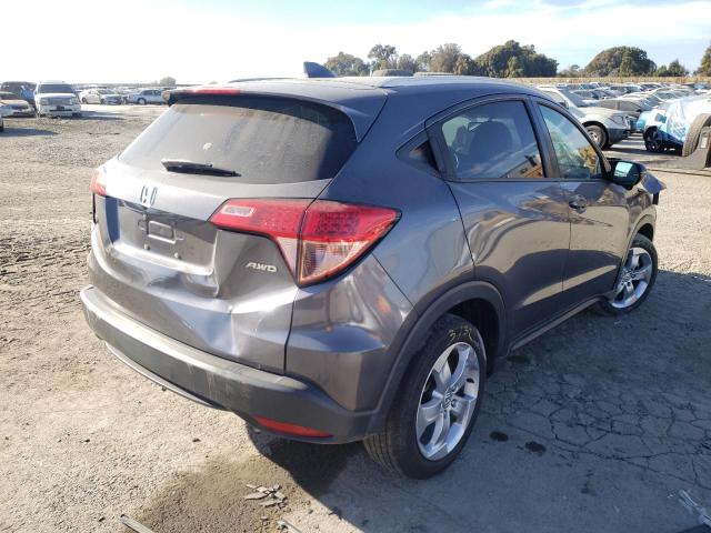 3CZRU6H7XGM718673 - 2016 HONDA HR-V EXL GRAY photo 4