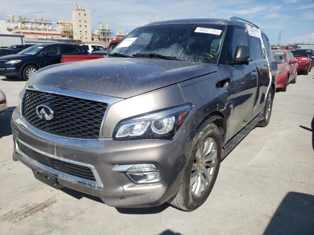 JN8AZ2NF2G9610334 - 2016 INFINITI QX80 GRAY photo 2