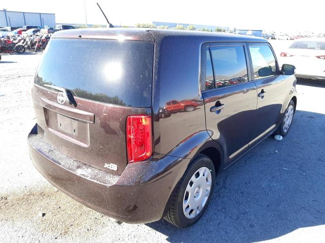 JTLKE50E481044340 - 2008 TOYOTA SCION XB ბურგუნდია ფოტო 4