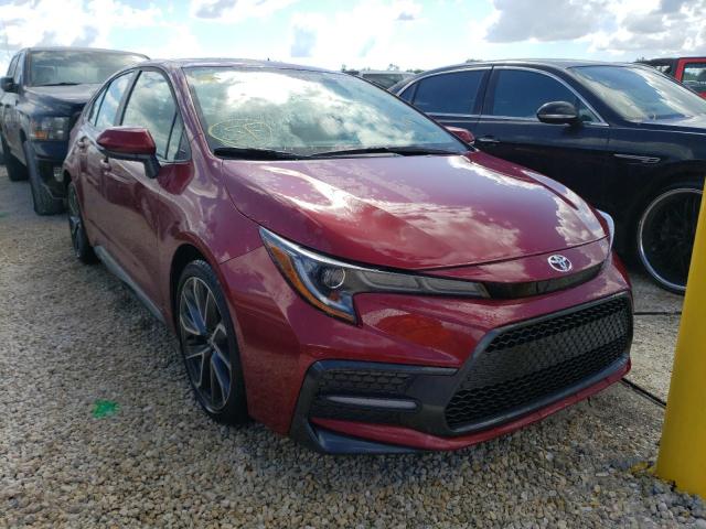 5YFT4MCE6NP128725 - 2022 TOYOTA COROLLA XS BURGUNDY photo 1