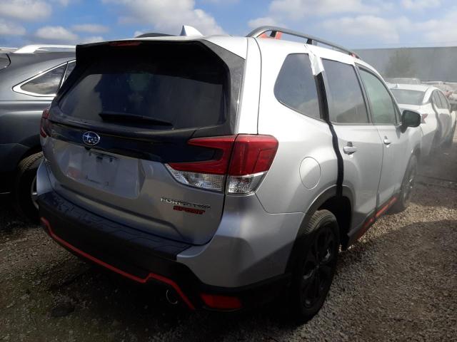 JF2SKAKC3KH488768 - 2019 SUBARU FORESTER S SILVER photo 4