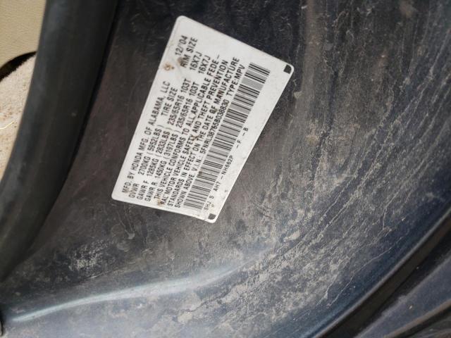 5FNRL38765B038830 - 2005 HONDA ODYSSEY EX BLUE photo 10