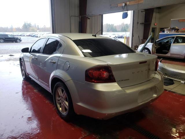 1C3CDZCB3CN155933 - 2012 DODGE AVENGER SILVER photo 3