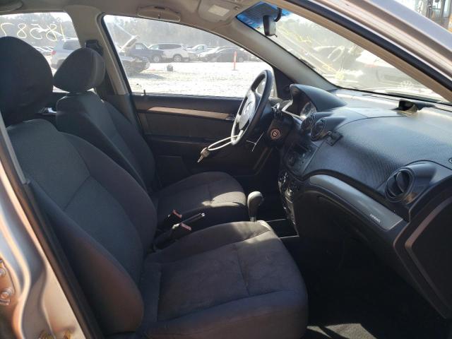 KL1TD56657B049615 - 2007 CHEVROLET AVEO BASE SILVER photo 5