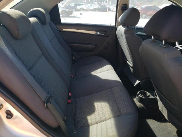 KL1TD56657B049615 - 2007 CHEVROLET AVEO BASE SILVER photo 6