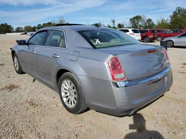 2C3CCAAGXDH707635 - 2013 CHRYSLER 300 SILVER photo 3