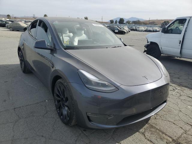 7SAYGDEFXNF486489 - 2022 TESLA MODEL Y GRAY photo 1