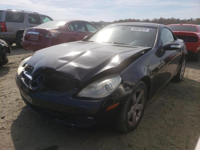 WDBWK54F66F129073 - 2006 MERCEDES-BENZ SLK 280 BLACK photo 2