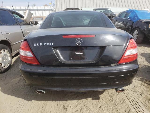 WDBWK54F66F129073 - 2006 MERCEDES-BENZ SLK 280 BLACK photo 6