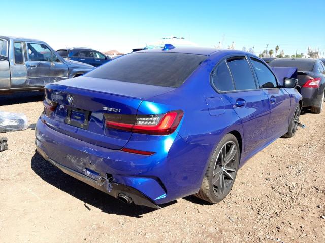 3MW5R1J05N8C23970 - 2022 BMW 330I BLUE photo 4