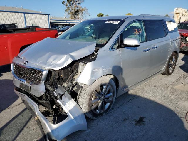 KNDME5C1XG6174475 - 2016 KIA SEDONA SXL SILVER photo 2