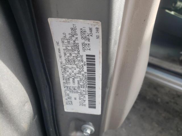 5TDZT34A24S209410 - 2004 TOYOTA SEQUOIA SR SILVER photo 10