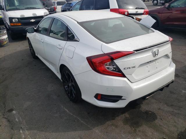 2HGFC2F86MH555032 - 2021 HONDA CIVIC SPOR WHITE photo 3