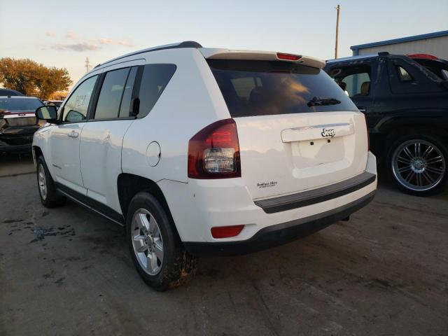 1C4NJCBA2ED843790 - 2014 JEEP COMPASS SP WHITE photo 3