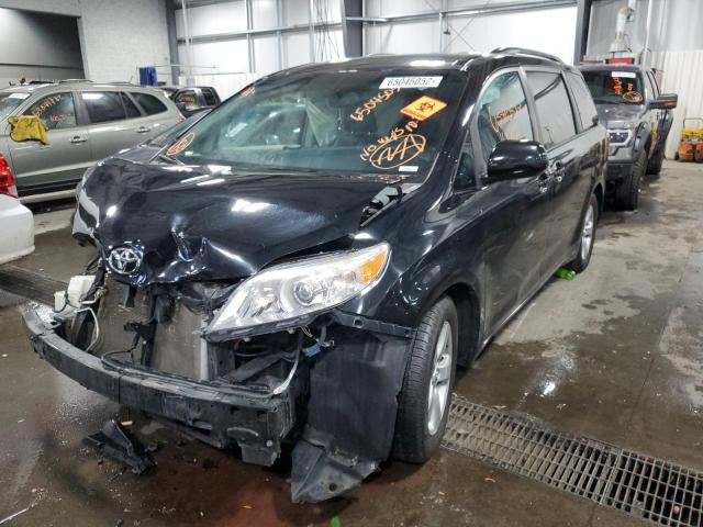 5TDKK3DC3FS542532 - 2015 TOYOTA SIENNA LE BLACK photo 2