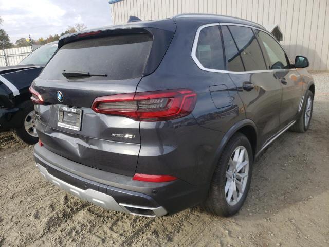 5UXCR6C55KLL51712 - 2019 BMW X5 XDRIVE4 GRAY photo 4