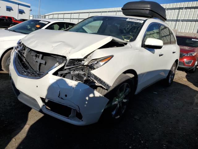 5FRYD4H90GB014332 - 2016 ACURA MDX ADVANC WHITE photo 2