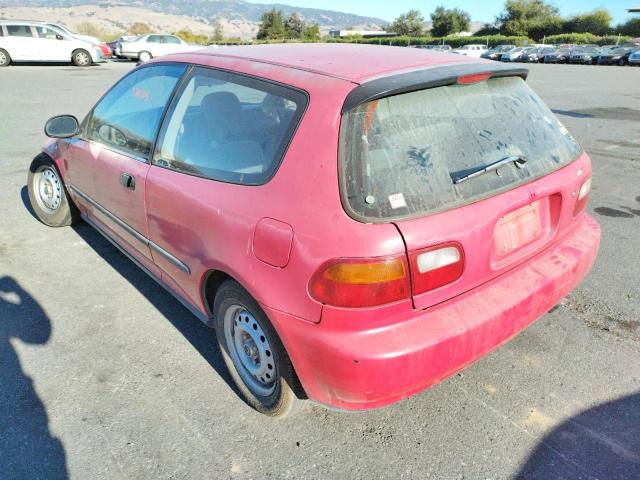 2HGEH235XNH528859 - 1992 HONDA UK RED photo 3