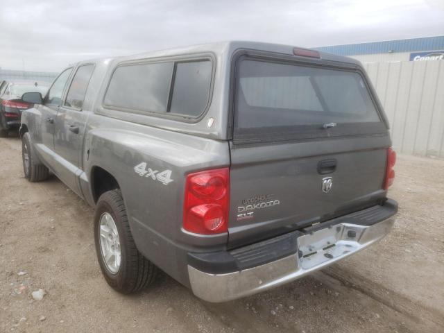 1D7HW48K85S201242 - 2005 DODGE DAKOTA QUA GRAY photo 3