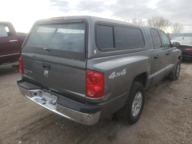 1D7HW48K85S201242 - 2005 DODGE DAKOTA QUA GRAY photo 4