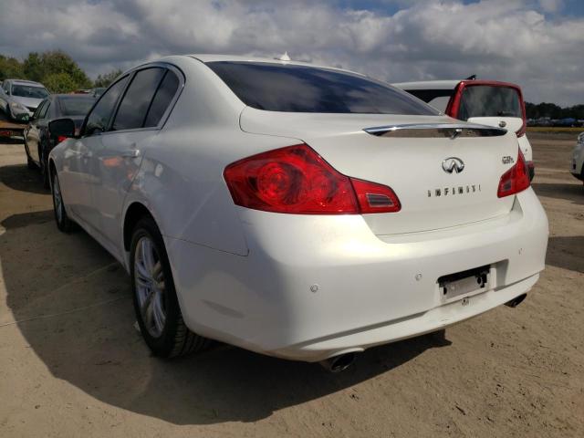 JN1CV6AR3CM672827 - 2012 INFINITI G37 WHITE photo 3