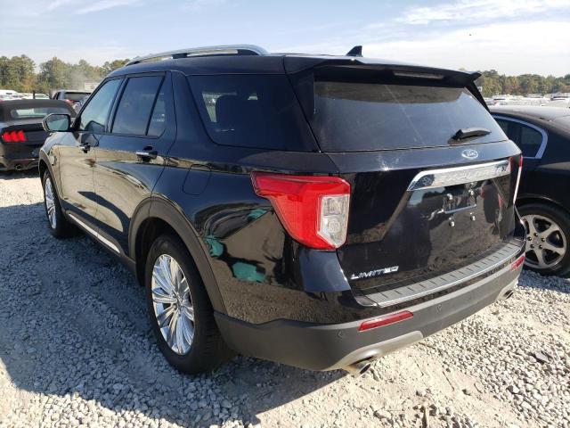 1FMSK7FH6LGC96755 - 2020 FORD EXPLORER L BLACK photo 3