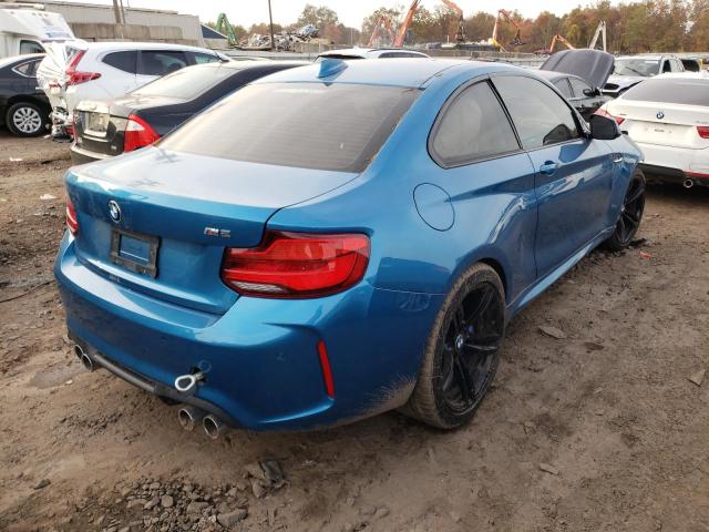 WBS1J5C54J7B69996 - 2018 BMW M2 BLUE photo 4