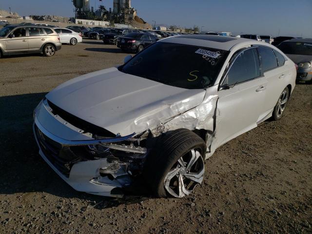 1HGCV2F65JA041145 - 2018 HONDA ACCORD EXL WHITE photo 2