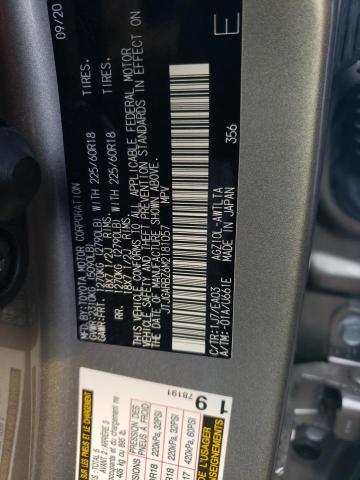 JTJGARBZ6M2181057 - 2021 LEXUS NX 300 BAS SILVER photo 10