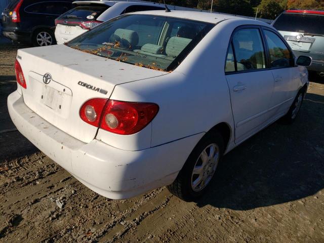 2T1BR32E78C865641 - 2008 TOYOTA COROLLA WHITE photo 4