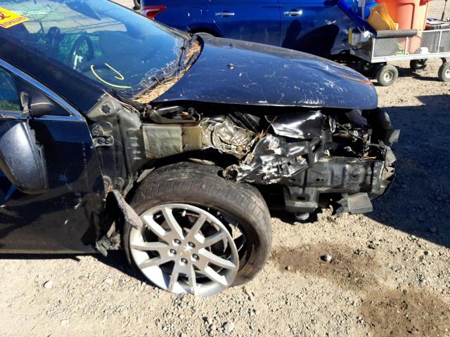 1G1ZE5E14BF390956 - 2011 CHEVROLET MALIBU LTZ შავი ფოტო 9