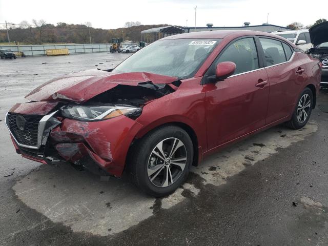 3N1AB8CV0NY264002 - 2022 NISSAN SENTRA SV RED photo 2