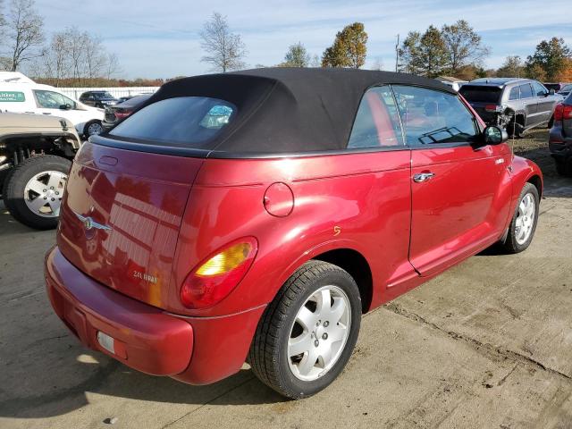 3C3EY55E85T301517 - 2005 CHRYSLER PT CRUISER RED photo 4