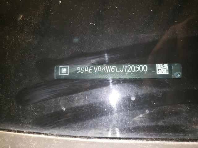 5GAEVAKW6LJ120500 - 2020 BUICK ENCLAVE ES BLACK photo 10