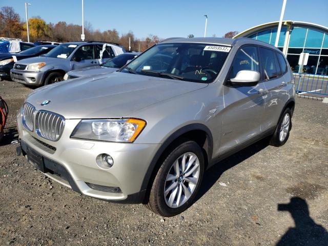 5UXWX9C57D0A21551 - 2013 BMW X3 XDRIVE2 GRAY photo 2