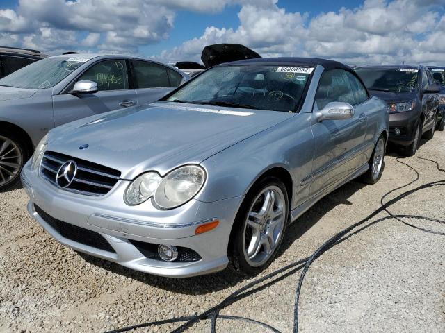 WDBTK72F48T095639 - 2008 MERCEDES-BENZ CLK 550 SILVER photo 2