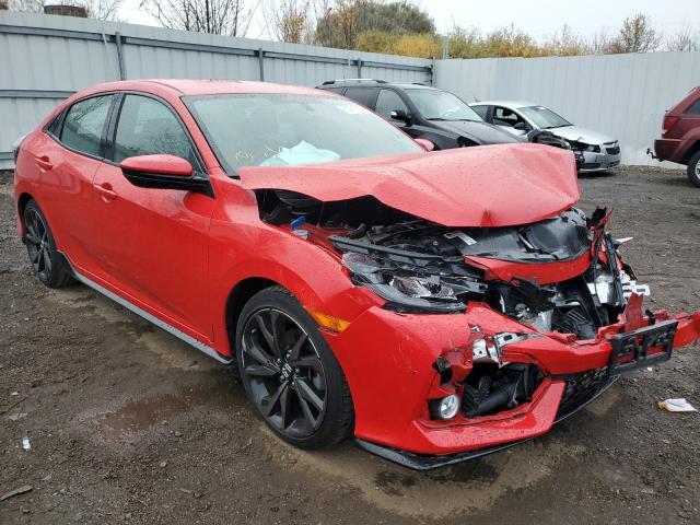 SHHFK7H45HU224493 - 2017 HONDA CIVIC SPOR RED photo 1